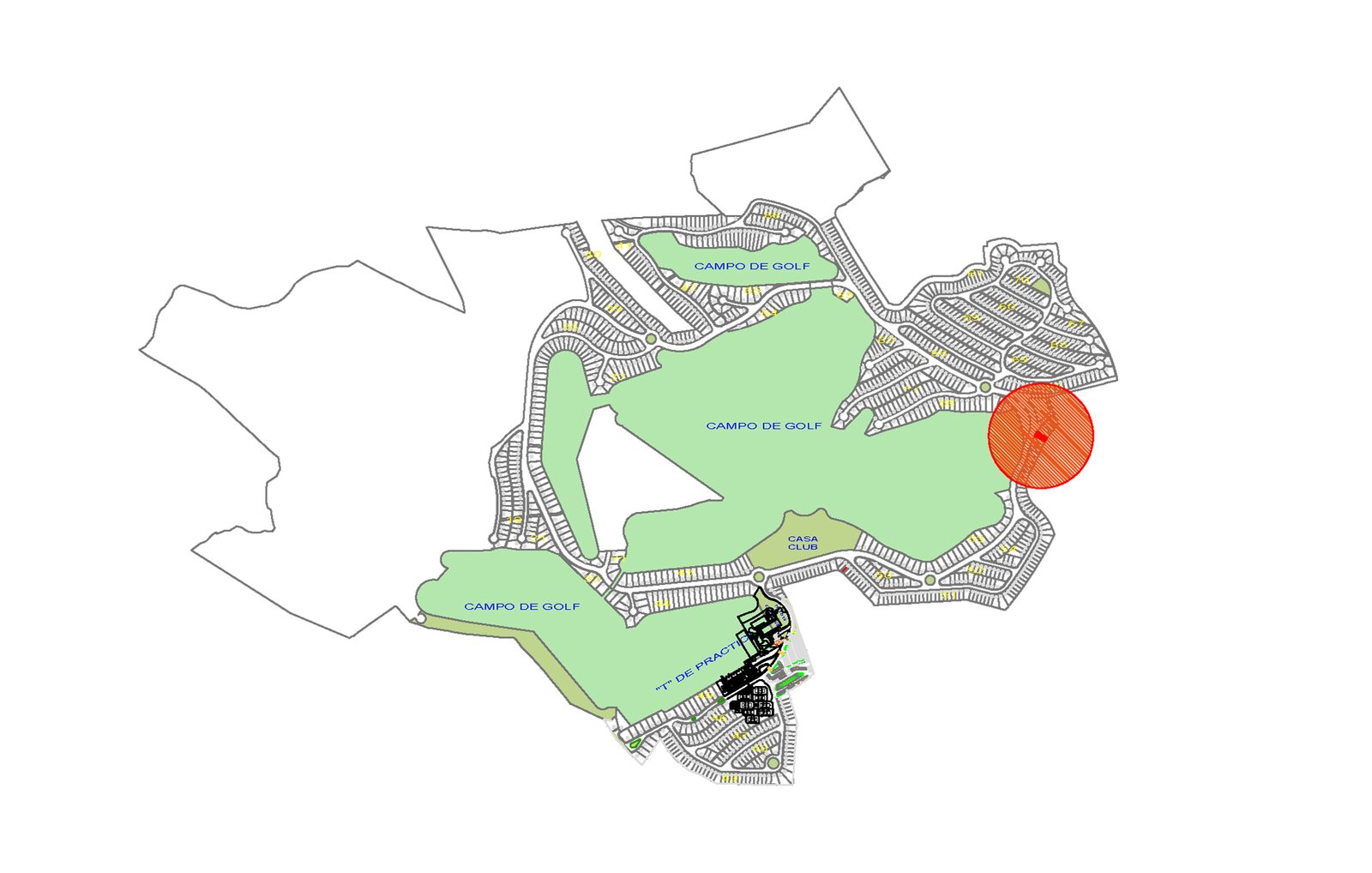 terreno en venta club de golf distribución