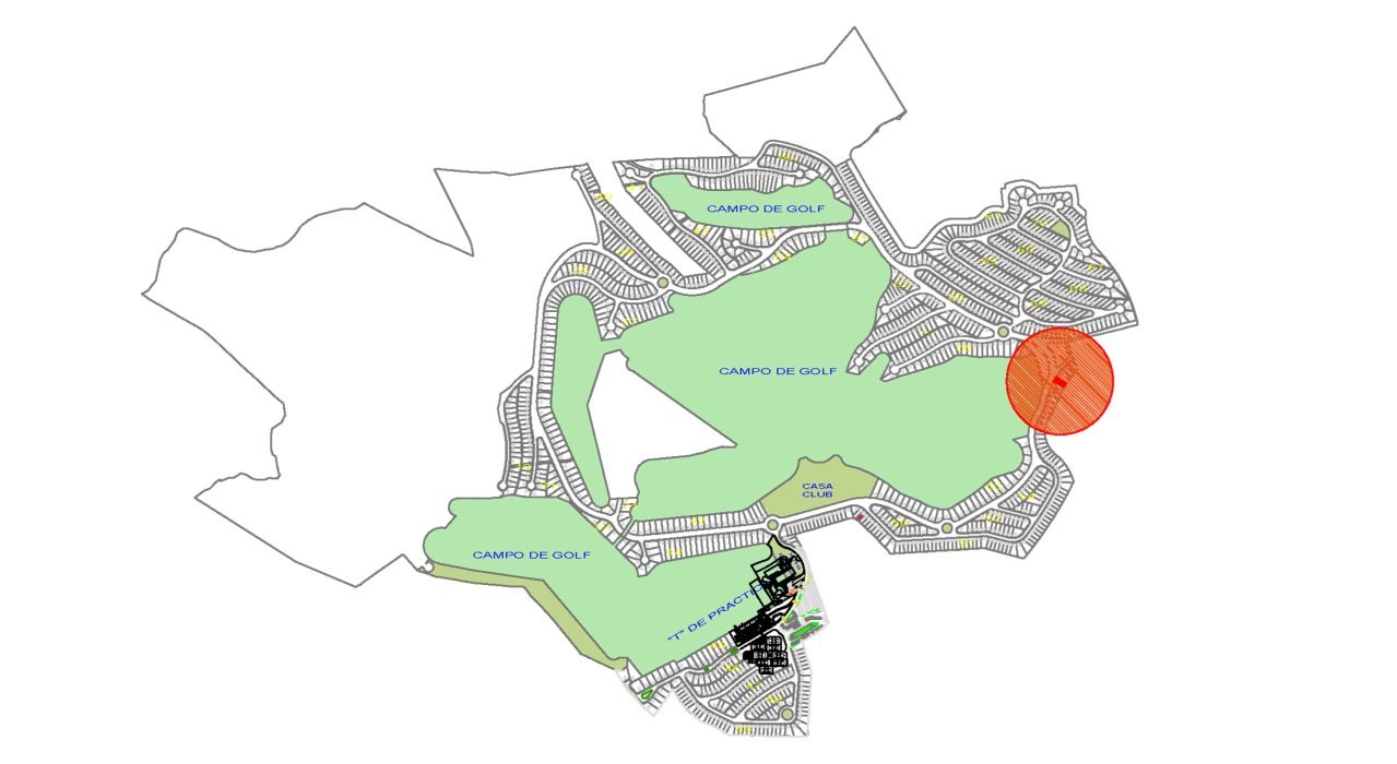 terreno en venta club de golf distribución